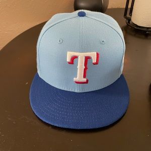 New Era Texas Rangers Powder Blue Hat